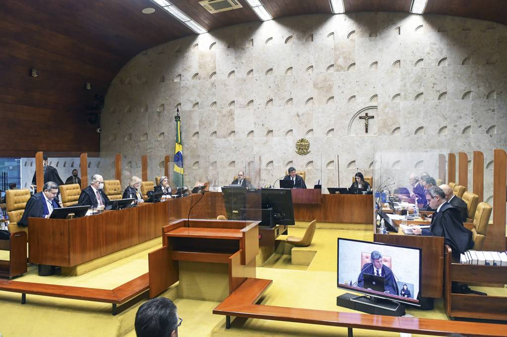 STF-SESSAO-2022-65.jpg O ACORDO - Plenário do Supremo Tribunal Federal: os magistrados estão sendo consultados sobre o pacto de pacificação -