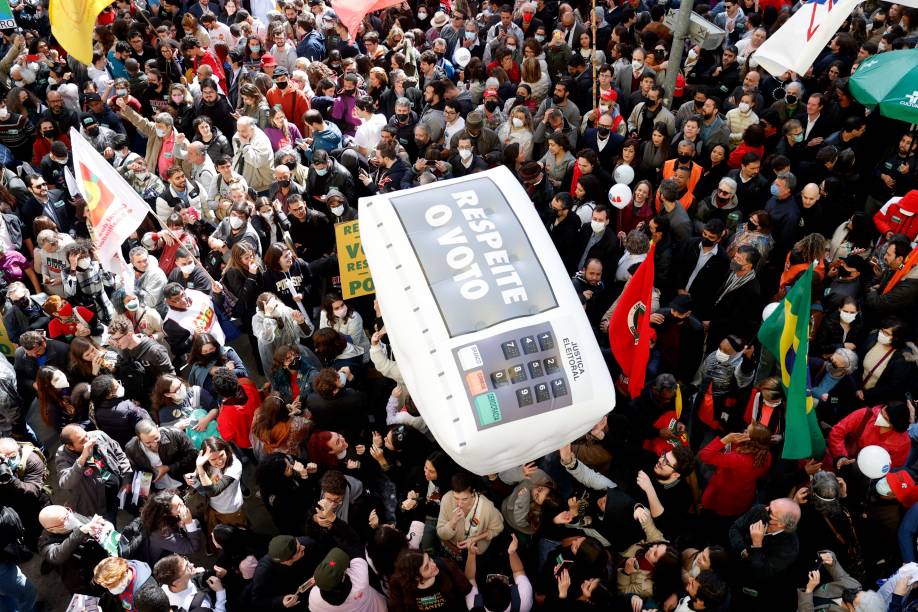 Manifestação em defesa da democracia e da justiça, em São Paulo -