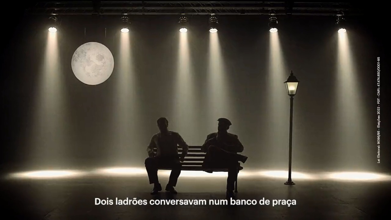 Cena da propaganda eleitoral de Ciro Gomes à Presidência, lançada nesta quarta-feira