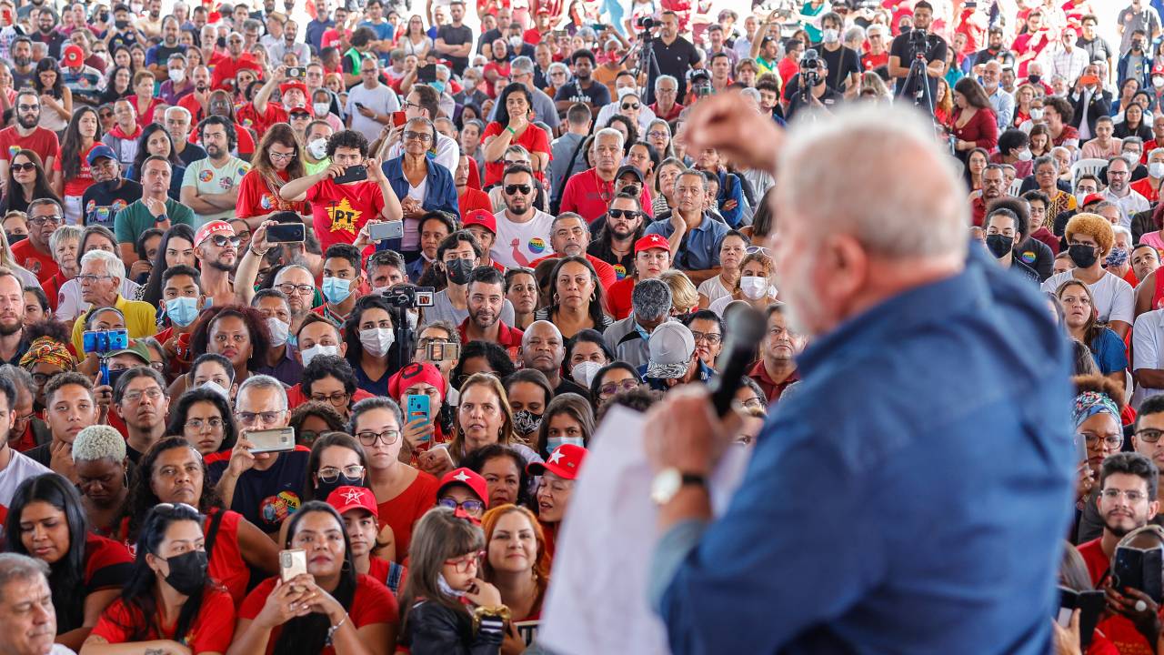 10.05.2022 - Lula em Contagem (MG), participa de ato com a prefeita Marília Campos. Foto: Ricardo Stuckert