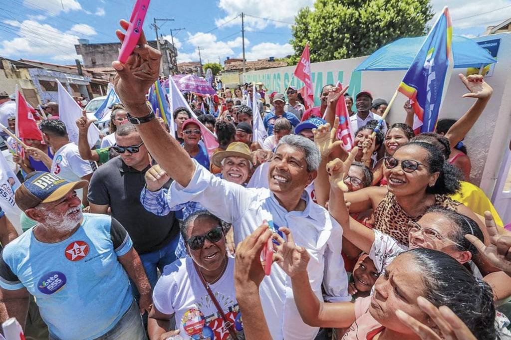 Jerônimo.jpg GÁS NO FINAL - Jerônimo Rodrigues, da Bahia: ele se beneficiou dos bons números de Lula, mesmo a distância -