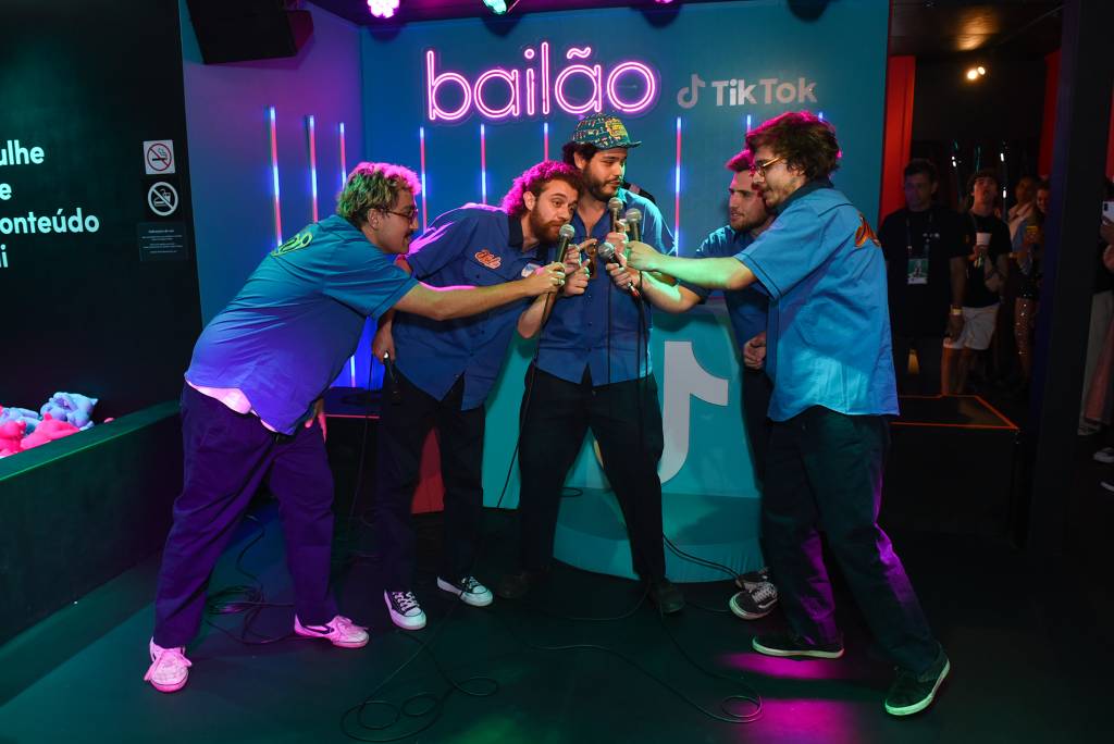 Jovem Dionisio-2628 A banda Jovem Dionísio em pocket show no lounge do TikTok, no Rock in Rio