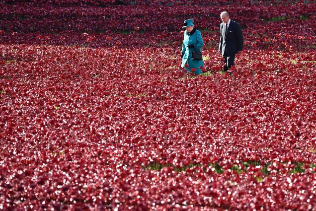A Rainha Elizabeth II e o Príncipe Philip, em 2914 - A Rainha Elizabeth II e o Príncipe Philip, em 2914 -