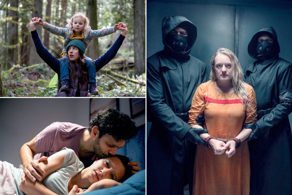 Series-Filmes AGRURAS FEMININAS - The Handmaid’s Tale (à dir), Maid (à esq., no alto) e Não Foi Minha Culpa: visões da violência que se propaga como um vírus -