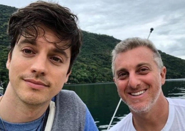 O cineasta Fernando Grostein Andrade e o Irmão Luciano Huck -