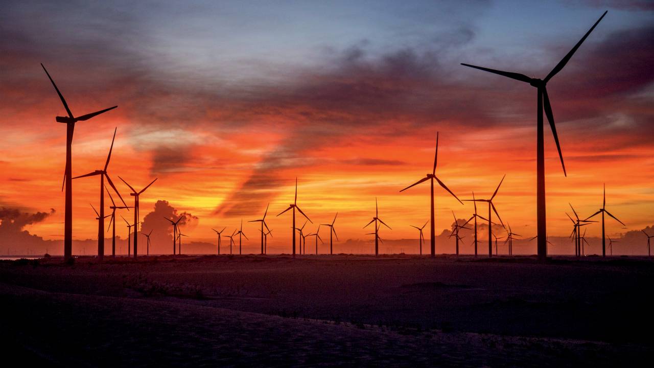 RENOVÁVEL - Estrutura de geração de energia eólica: na Europa, o aumento no preço do gás motivou a busca por alternativas -
