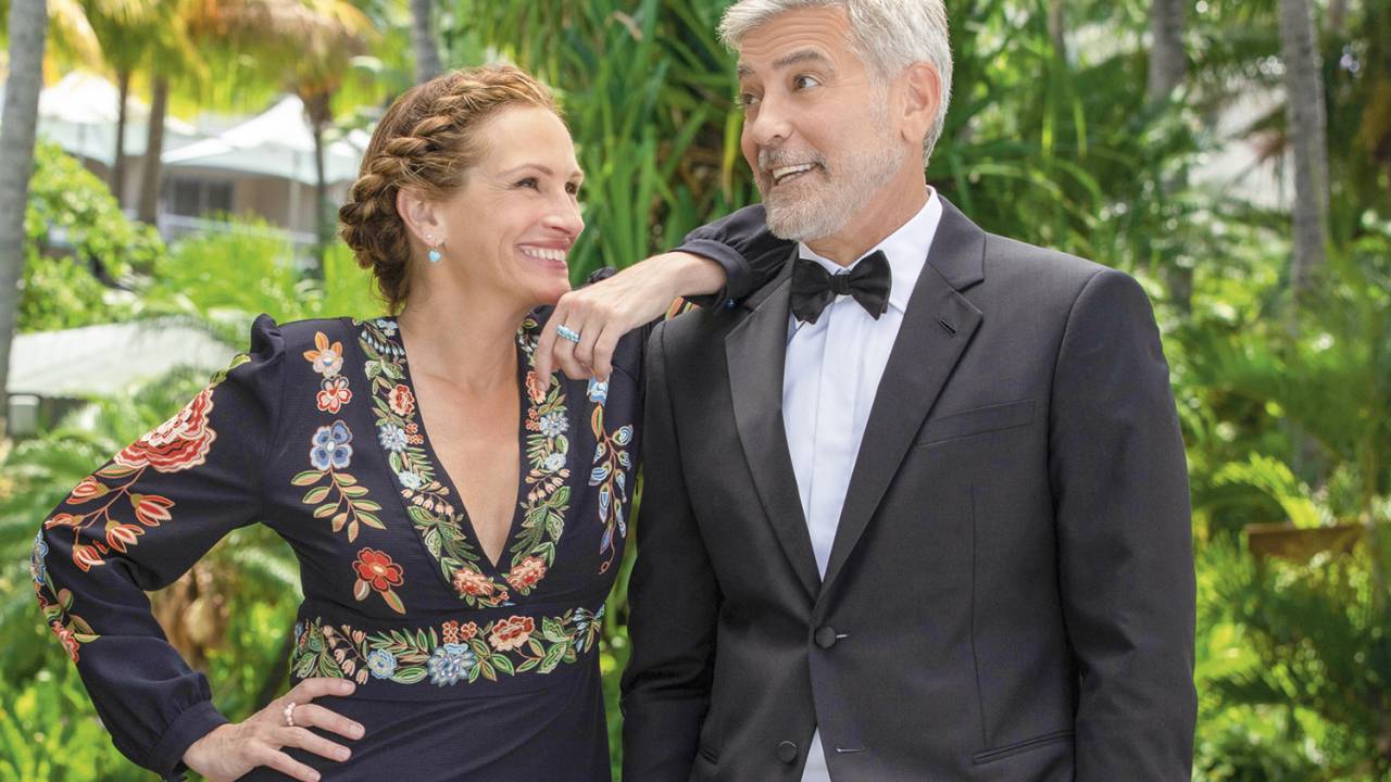 LEVEZA - Julia Roberts e George Clooney em Ingresso para o Paraíso: o ex-casal se reaproxima, mas sem compromisso -