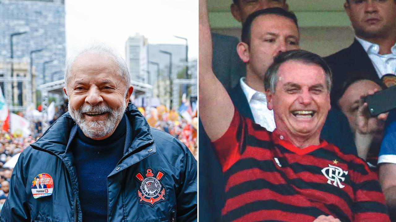 Lula e Jair Bolsonaro -