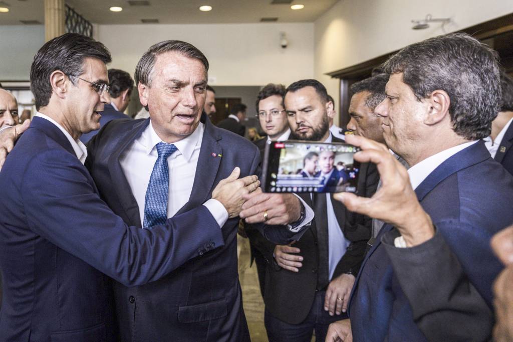 JAIR-BOLSONARO-RODRIGO-GARCIA-TARCISIO-FREITAS-2022-092.jpeg ESTRATÉGICO - Bolsonaro e Rodrigo Garcia: apoio incondicional em São Paulo -