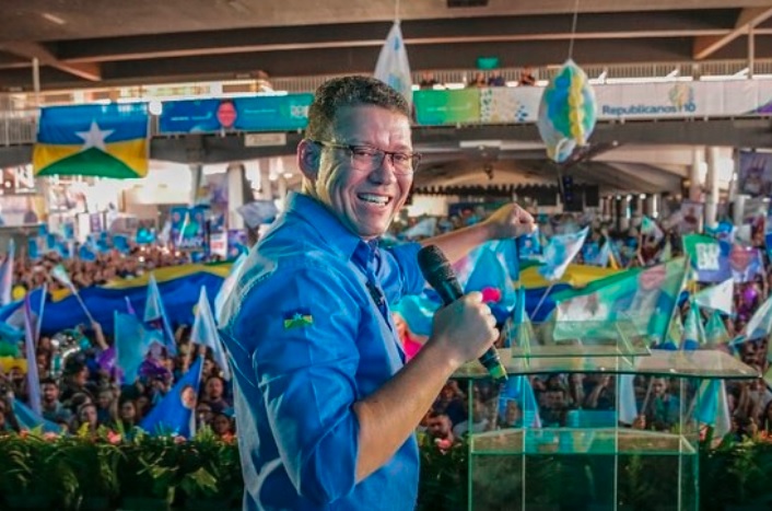 O governador reeleito de Rondônia, Coronel Marcos Rocha (União Brasil)