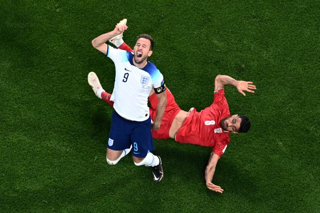 Inglaterra e Irã durante partida pelo grupo B da Copa do Mundo de 2022 - Inglaterra e Irã durante partida pelo grupo B da Copa do Mundo de 2022 -
