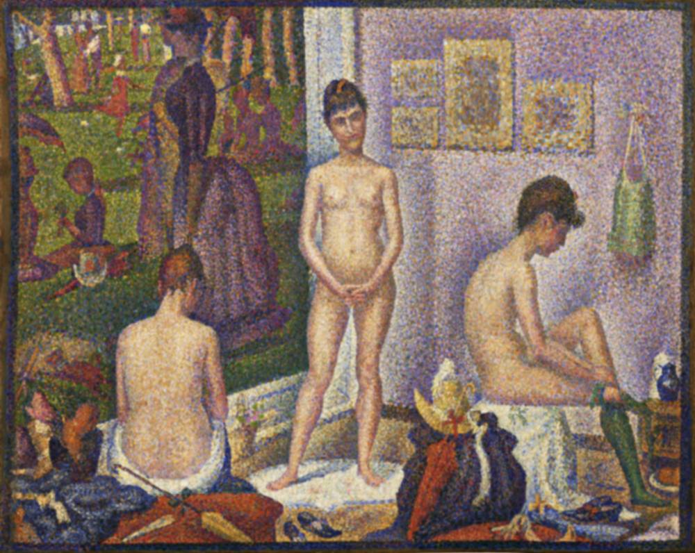 ABRE-GEORGES-SEURAT-(1859-1891).jpg2 PONTILHISMO - Les Poseuses, Ensemble, de Georges Seurat, de 1888: pintura estimada em 100 milhões de dólares -