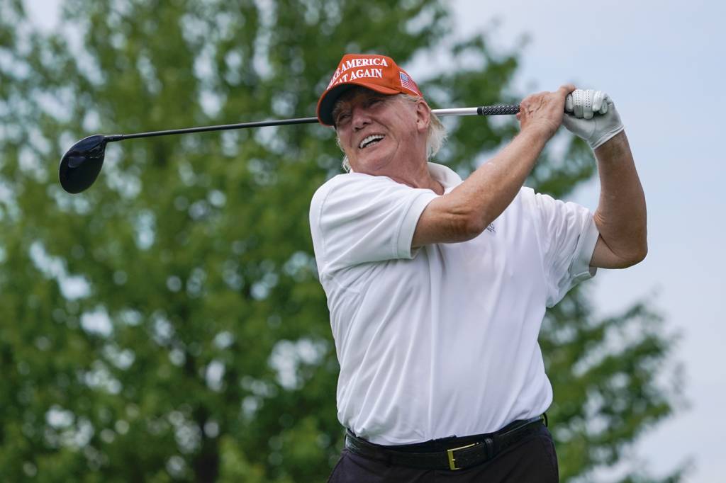 AP22209699228599.jpg ESPELHO - Donald Trump: o ex-presidente americano inspira os bolsonaristas -