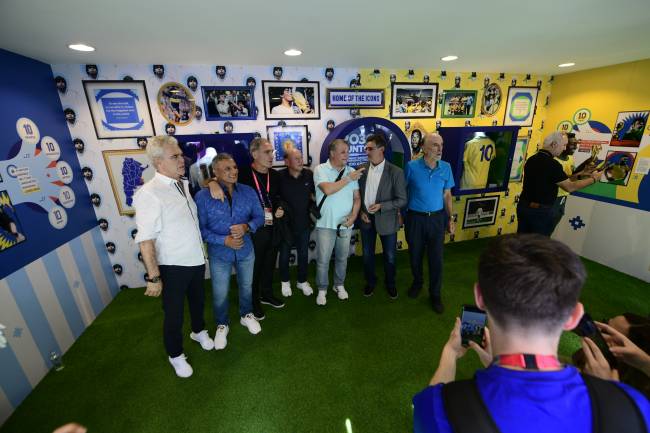 Evento da Conmebol reuniu veteranos da conquista de 1986 e os campeões do mundo de 1978 -