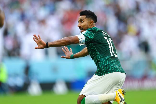 Salem Al-Dawsari Arabia Gol de Salem aos sete do segundo tempo entrou para a história -