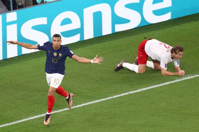 O nome do jogo: Mbappé marcou dois pela França contra a Dinamarca O nome do jogo: Mbappé marcou dois pela França contra a Dinamarca