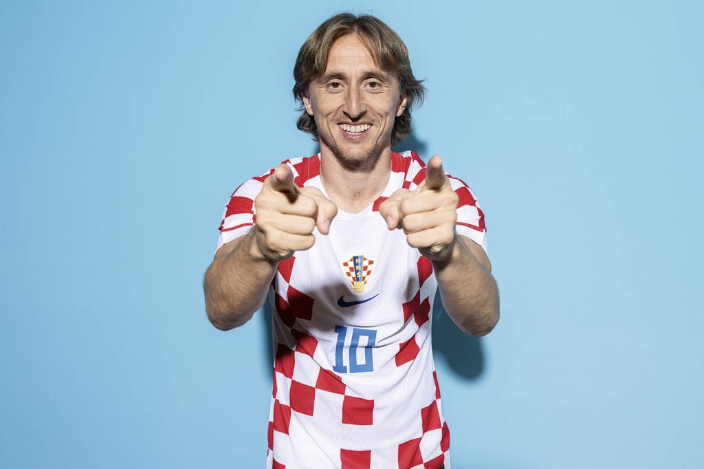 GettyImages-1443076686.jpg 37 ANOS - O croata Luka Modric: planos de jogar até os 50 anos -