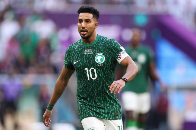 Salem Al-Dawsari Arabia Salem Al-Dawsari: 17 gols em 71 partidas pela seleção -