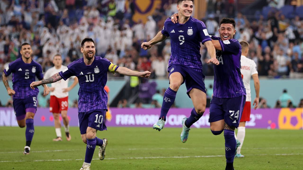 Julian Álvarez selou a vitória argentina -
