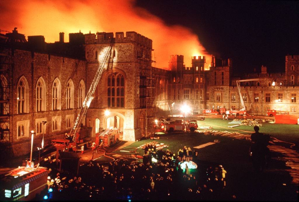 Windsor Castle Fire .