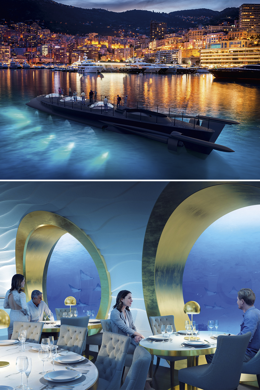 UWEP-PLATAFORMA-ENTRETENIMENTO-SUBAQUATICO-120PESSOAS-2022-2.jpeg PROJETO - O gigante UWEP, da Worx: no futuro, restaurante no fundo do mar e um deque para o passageiro sentir a brisa no rosto quando estiver na superfície -