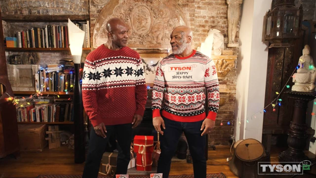 Evander Holyfield e Mike Tyson juntos no lançamento da linha Holy Ears de orelhas comestíveis à base de cannabis -