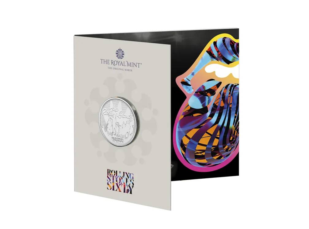 moeda-colecionavel-dos-rolling-stones Moeda comemorativa dos 60 anos dos Rolling Stones cunhada pela Royal Mint