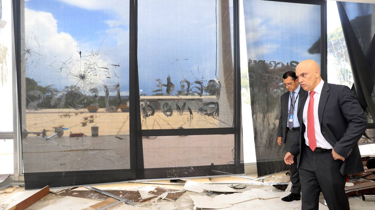 Ministro Alexandre de Moraes visita o edifício sede do STF -