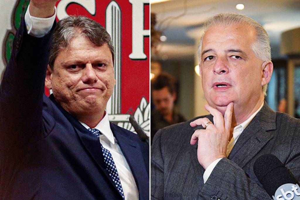 Tarcisio-França SUBIU NO TELHADO - Tarcísio: ele vai tentar salvar seu projeto no debate com França -