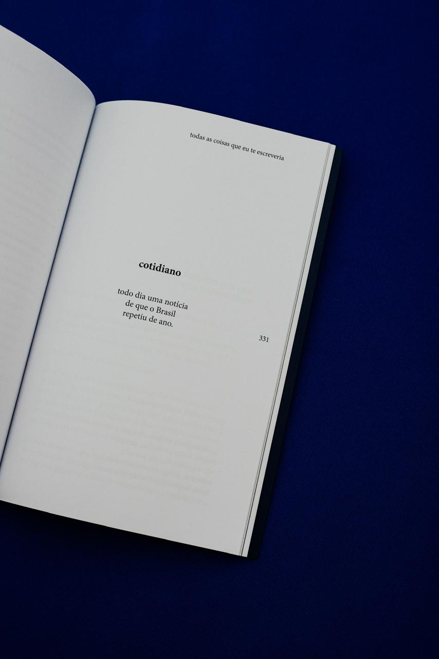 Trecho do livro ‘Todas as coisas que eu te escreveria se pudesse’ – Trecho do livro 'Todas as coisas que eu te escreveria se pudesse' -