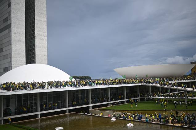 Invasão ao Congresso Nacional, STF e Palácio do Planalto, em Brasília - Invasão ao Congresso Nacional, STF e Palácio do Planalto, em Brasília -