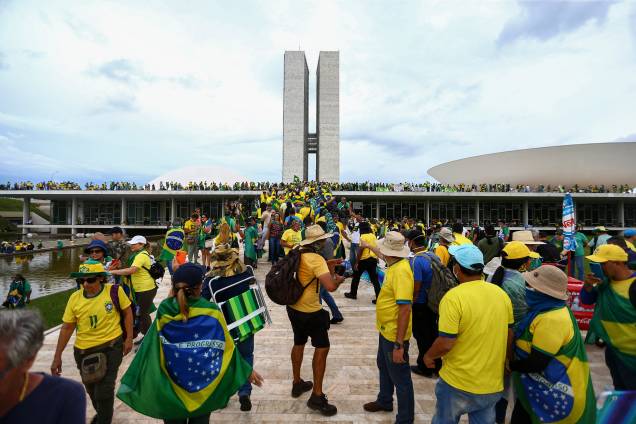 Invasão ao Congresso Nacional, STF e Palácio do Planalto, em Brasília - Invasão ao Congresso Nacional, STF e Palácio do Planalto, em Brasília -