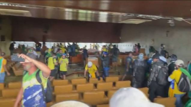 Invasão ao Congresso Nacional, STF e Palácio do Planalto, em Brasília - Invasão ao Congresso Nacional, STF e Palácio do Planalto, em Brasília -