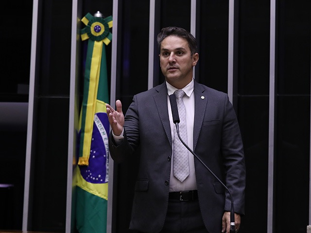 O deputado federal Tenente-coronel Zucco (Republicanos-RS), no plenário da Câmara