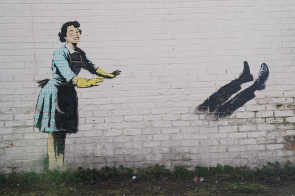 New Banksy artworks .