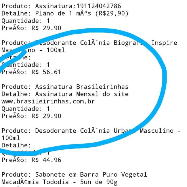 Extrato Brasileirinhas Assinatura do Brasileirinhas