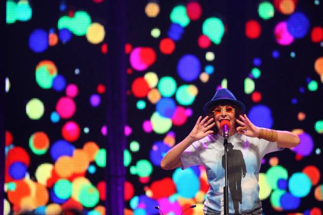 Rita Lee durante um show, em 2009 - Rita Lee durante um show, em 2009 -