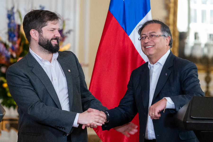 Gabriel Boric e Gustavo Petro