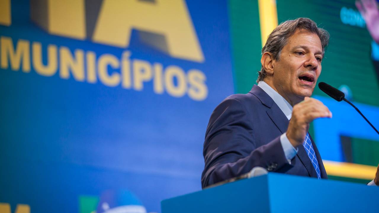 O ministro da Fazenda, Fernando Haddad