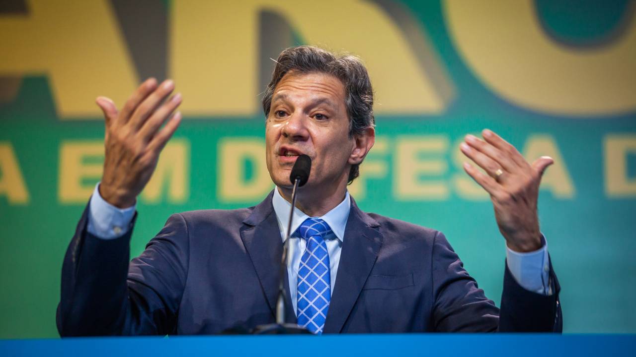 O ministro da Fazenda, Fernando Haddad