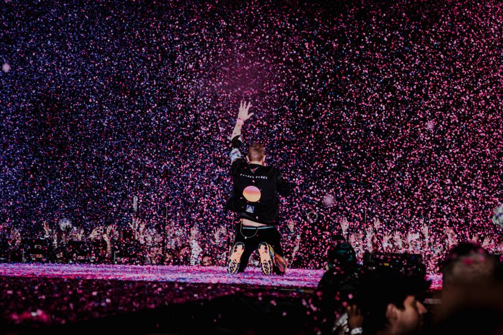Coldplay – Foto Iris Alves-05 A banda Colplay se apresenta no Estádio do Morumbi, em São Paulo em 10/03/2023 -