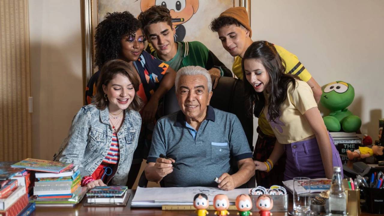 O elenco inédito de 'Turma da Mônica Jovem' com Mauricio de Sousa