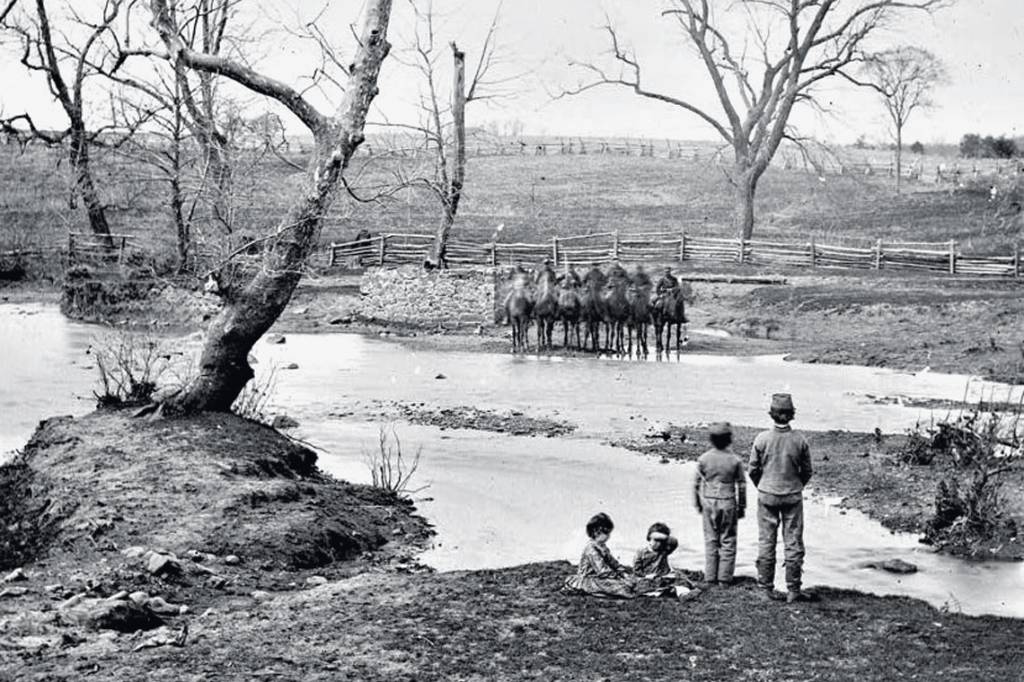 Federal_cavalry_Sudley_Springs.jpg PIONEIRISMO - Batalha de Bull Run, nos EUA, em 1861: primeiros curiosos