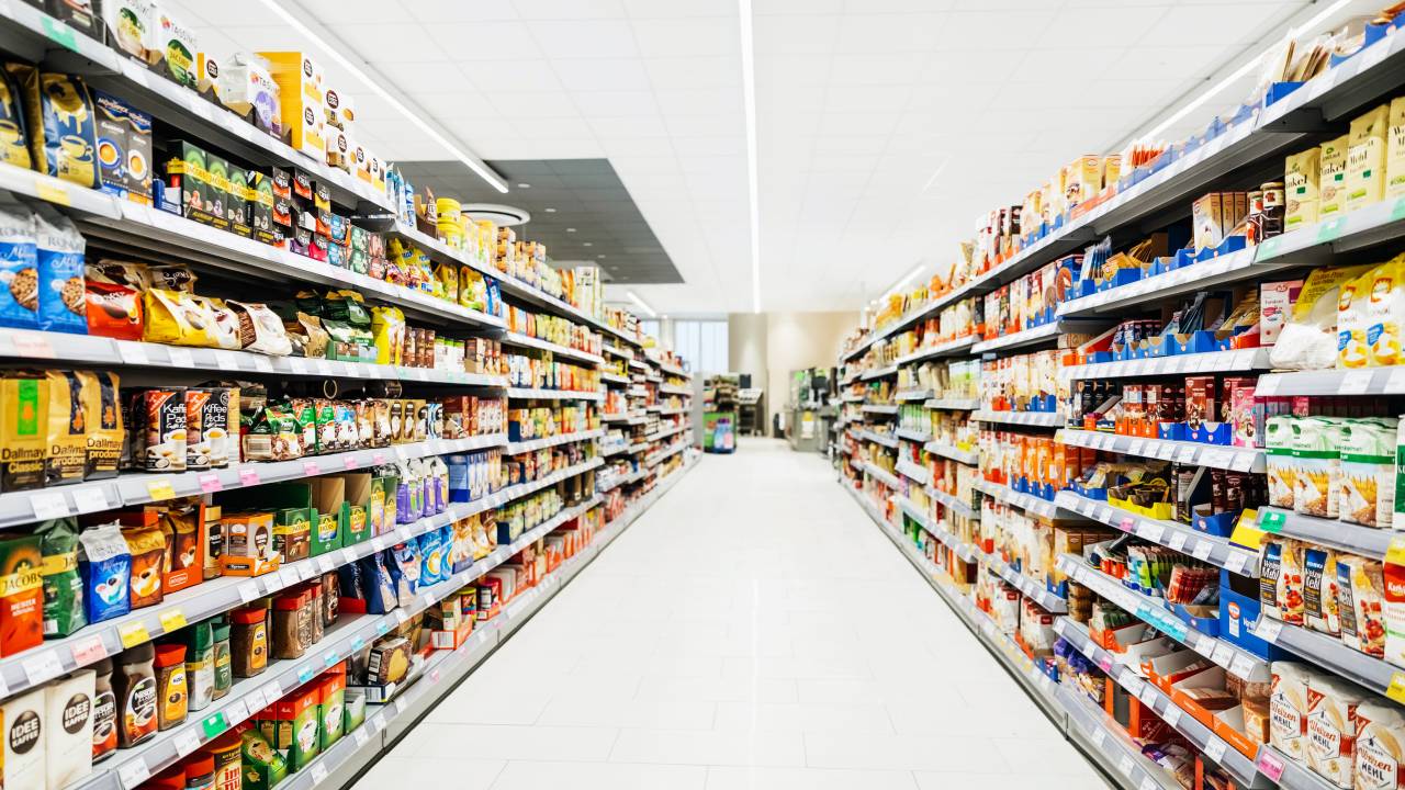 Prateleiras de supermercado