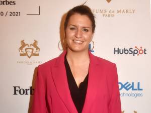 PARIS, FRANCE - MARCH 17: Minister Marlene Schiappa attends 40 Femmes Forbes 2021 Awards Ceremony At Hotel Fouquet's on March 17, 2022 in Paris, France. (Photo by Foc Kan/WireImage)