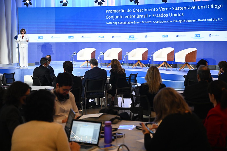 “Promoção do Crescimento Verde Sustentável -Um Diálogo Conjunto entre Brasil e Estados Unidos”, promovido pela Confederação Nacional da Indústria (CNI)