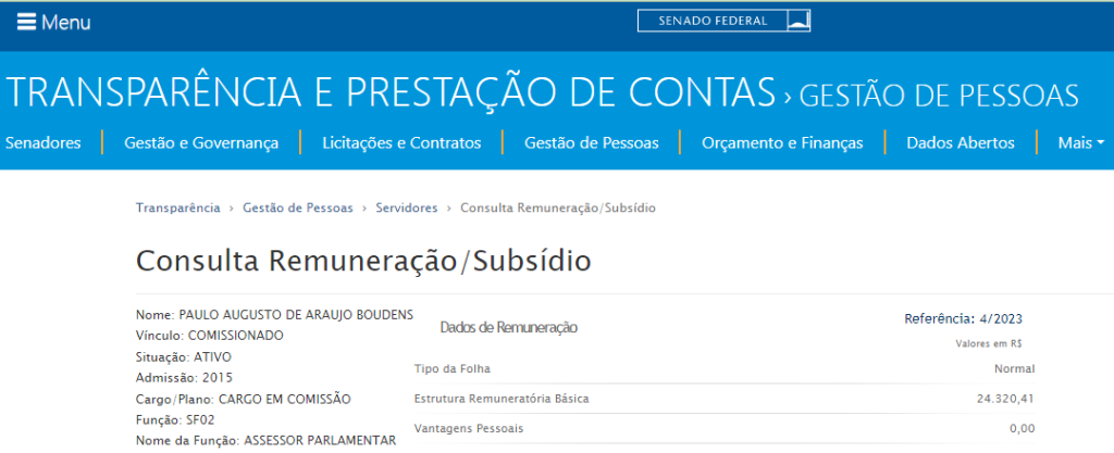 BOUDENS – SALÁRIO reprodução