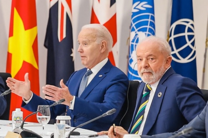 Lula e Biden: pressão sobre a ditadura de Maduro vai aumentar