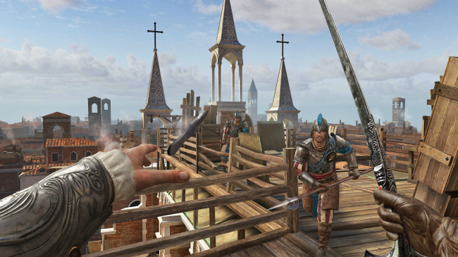 ACN_SCREENSHOT11_120623_0815PMCEST Visão em primeira pessoa do protagonista de 'Assassin's Creed: Nexus', da nova leva da franquia da Ubisoft -