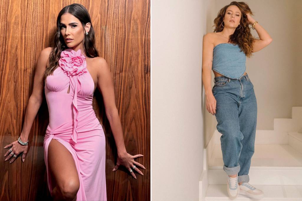DEBORAH_SECCO-PAOLLA_OLIVEIRA A FICHA CAIU - Deborah Secco (acima) e Paolla Oliveira: de bem com aquelas partes “incômodas”